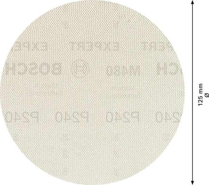 EXPERT M480 brusna mreža za rotacione brusilice od 125 mm, G 240, 50 delova 2608900686