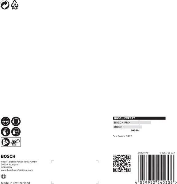 EXPERT M480 brusna mreža za rotacione brusilice od 150 mm, G 150, 5 delova 2608900692