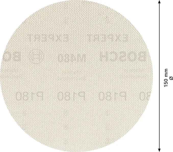 EXPERT M480 brusna mreža za rotacione brusilice od 150 mm, G 180, 5 delova 2608900693