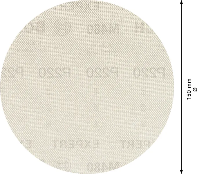 EXPERT M480 brusna mreža za rotacione brusilice od 150 mm, G 220, 5 delova 2608900694