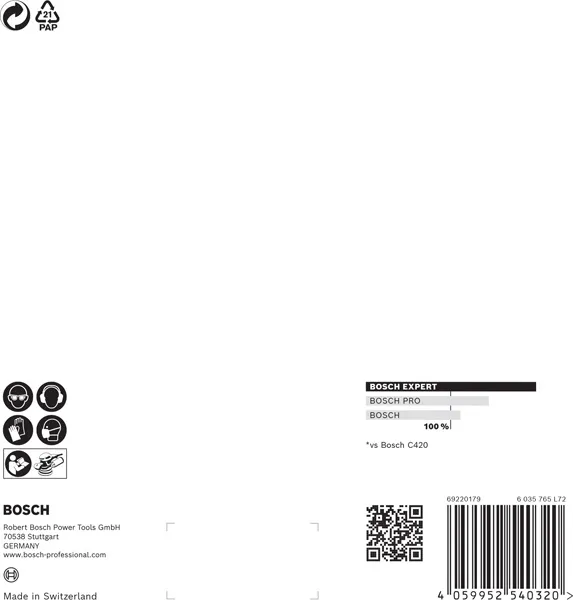 EXPERT M480 brusna mreža za rotacione brusilice od 150 mm, G 220, 5 delova 2608900694