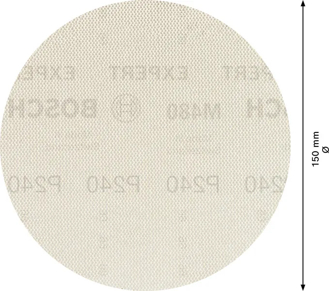 EXPERT M480 brusna mreža za rotacione brusilice od 150 mm, G 240, 5 delova 2608900695