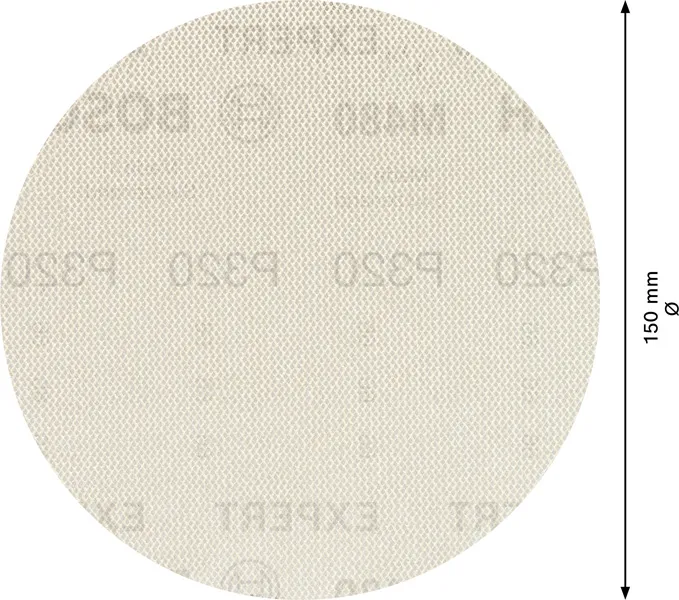 EXPERT M480 brusna mreža za rotacione brusilice od 150 mm, G 320, 5 delova 2608900696