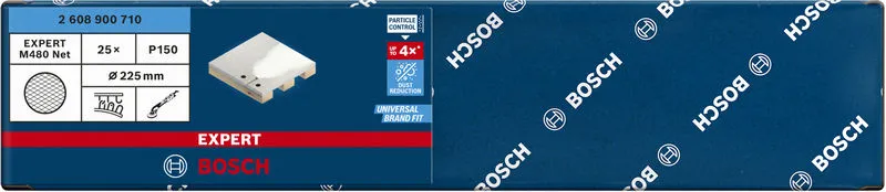EXPERT M480 brusna mreža za brusilice za gips od 225 mm, G 150, 25 delova 2608900710