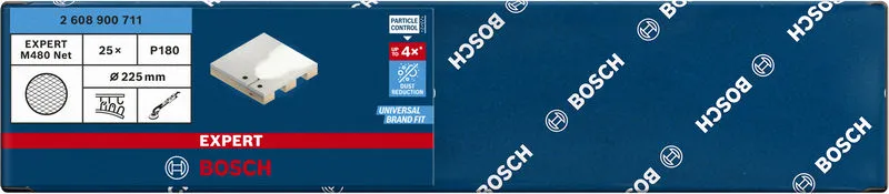 EXPERT M480 brusna mreža za brusilice za gips od 225 mm, G 180, 25 delova 2608900711