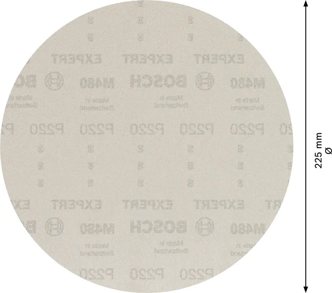 EXPERT M480 brusna mreža za brusilice za gips od 225 mm, G 220, 25 delova 2608900712