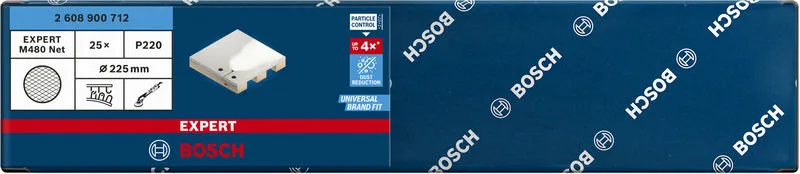 EXPERT M480 brusna mreža za brusilice za gips od 225 mm, G 220, 25 delova 2608900712