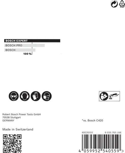 EXPERT M480 brusna mreža za delta brusilice od 93 mm, G 100, 5 delova 2608900717