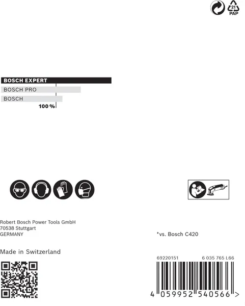 EXPERT M480 brusna mreža za delta brusilice od 93 mm, G 120, 5 delova 2608900718