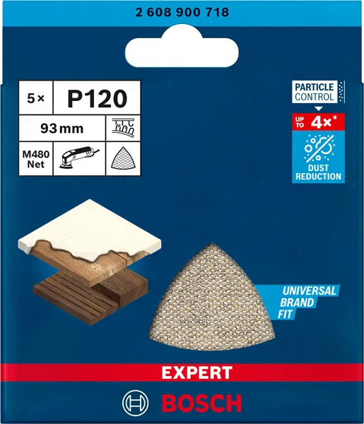EXPERT M480 brusna mreža za delta brusilice od 93 mm, G 120, 5 delova 2608900718