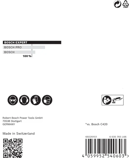 EXPERT M480 brusna mreža za delta brusilice od 93 mm, G 240, 5 delova 2608900722