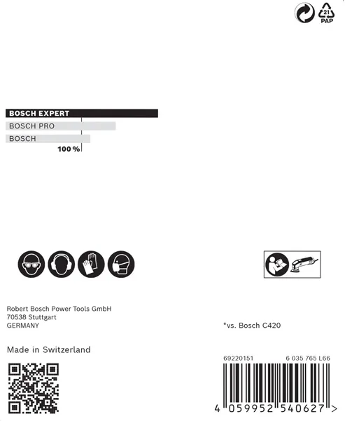 EXPERT M480 brusna mreža za delta brusilice od 93 mm, G 400, 5 delova 2608900724