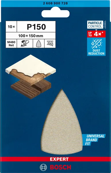 EXPERT M480 brusna mreža za višenamenske brusilice od 100 x 150 mm, G 150, 10 delova 2608900728