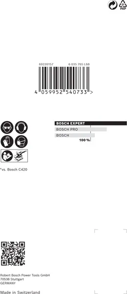 EXPERT M480 brusna mreža za vibracione brusilice od 80 x 133 mm, G 100, 10 delova 2608900735