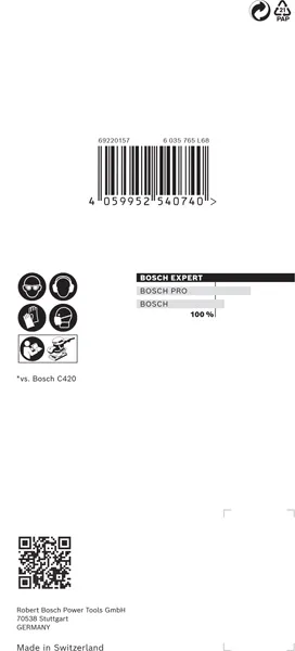 EXPERT M480 brusna mreža za vibracione brusilice od 80 x 133 mm, G 120, 10 delova 2608900736