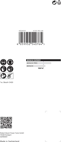 EXPERT M480 brusna mreža za vibracione brusilice od 80 x 133 mm, G 180, 10 delova 2608900738