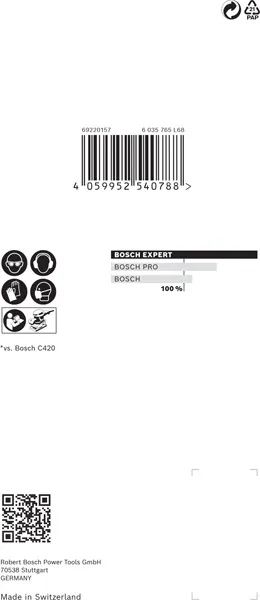 EXPERT M480 brusna mreža za vibracione brusilice od 80 x 133 mm, G 240, 10 delova 2608900740