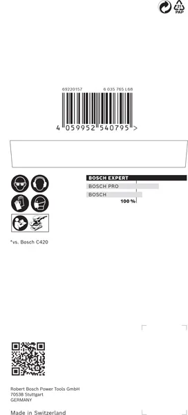 EXPERT M480 brusna mreža za vibracione brusilice od 80 x 133 mm, G 320, 10 delova 2608900741