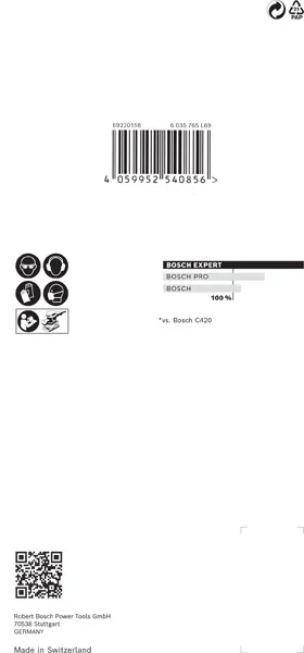EXPERT M480 brusna mreža za vibracione brusilice od 93 x 186 mm, G 180, 10 delova 2608900747