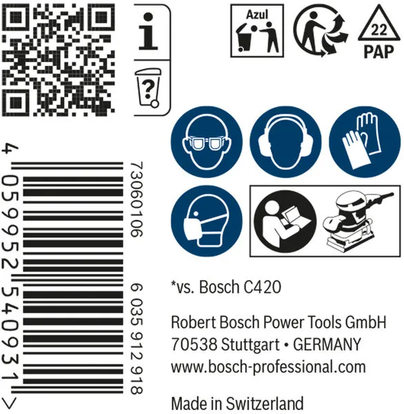 EXPERT M480 brusna mreža za vibracione brusilice od 93 x 186 mm, G 150, 50 delova 2608900755