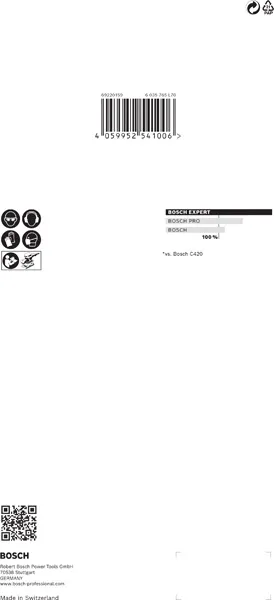 EXPERT M480 brusna mreža za vibracione brusilice od 115 x 230 mm, G 100, 10 delova 2608900762