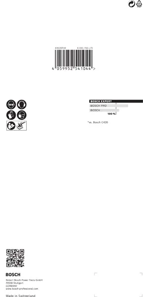 EXPERT M480 brusna mreža za vibracione brusilice od 115 x 230 mm, G 220, 10 delova 2608900766