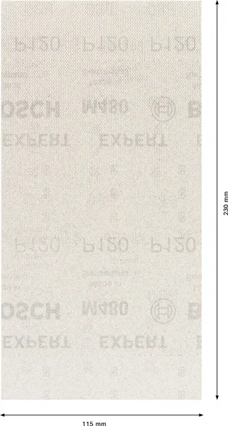 EXPERT M480 brusna mreža za vibracione brusilice od 115 x 230 mm, G 120, 50 delova 2608900772