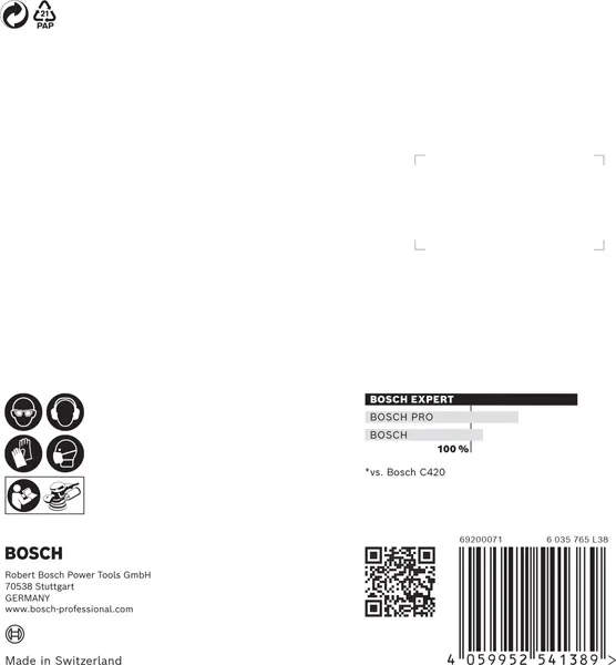 EXPERT C470 brusni papir sa 8 rupa za rotacione brusilice od 115 mm, G 320, 5 delova 2608900800