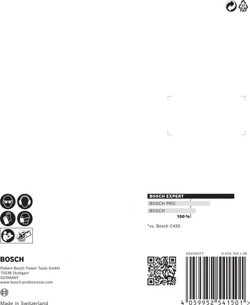 Komplet EXPERT C470 brusnog papira za rotacione brusilice od 125 mm, 8 rupa, G 60/120/240, 6 delova 2608900812