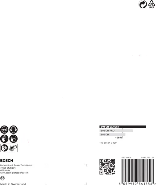 EXPERT C470 brusni papir sa 6 rupa za rotacione brusilice od 150 mm, G 120, 5 delova 2608900817