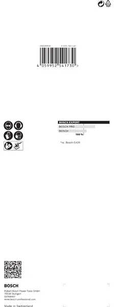 EXPERT C470 brusni papir sa 8 rupa za vibracione brusilice od 93 x 230 mm, G 80, 10 delova 2608900835