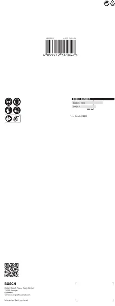 EXPERT C470 brusni papir sa 14 rupa za vibracione brusilice od 115 x 280 mm, G 40, 10 delova 2608900846