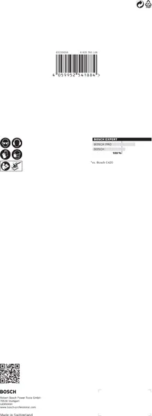 EXPERT C470 brusni papir sa 14 rupa za vibracione brusilice od 115 x 280 mm, G 180, 10 delova 2608900850