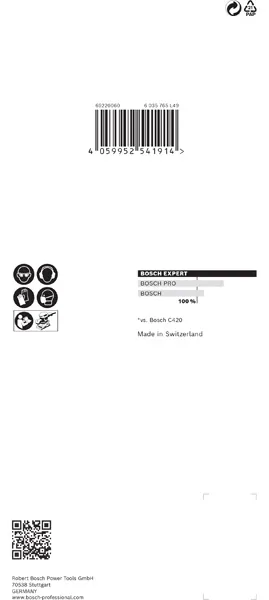 EXPERT C470 brusni papir sa 8 rupa za vibracione brusilice od 93x186 mm, G 40, 10 delova 2608900853