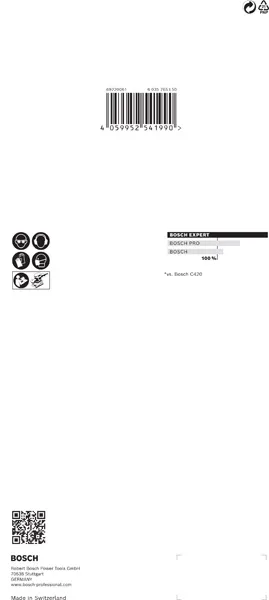 EXPERT C470 brusni papir sa 14 rupa za vibracione brusilice od 115 x 230 mm, G 60, 10 delova 2608900861