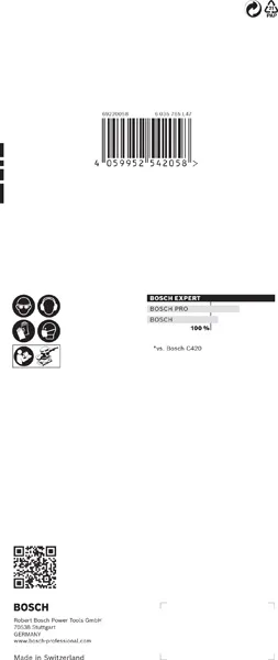 EXPERT C470 brusni papir bez rupa za vibracione brusilice od 93 x 230 mm, G 320, 10 delova 2608900867