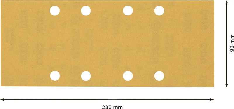 EXPERT C470 brusni papir sa 8 rupa za vibracione brusilice od 93 x 230 mm, G 320, 10 delova 2608900872