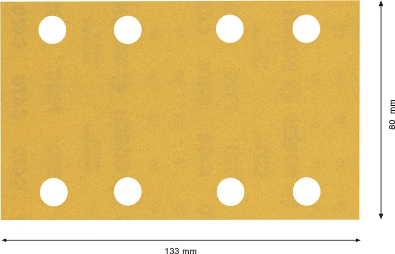 EXPERT C470 brusni papir sa 8 rupa za vibracione brusilice od 80 x 133 mm, G 320, 10 delova 2608900884