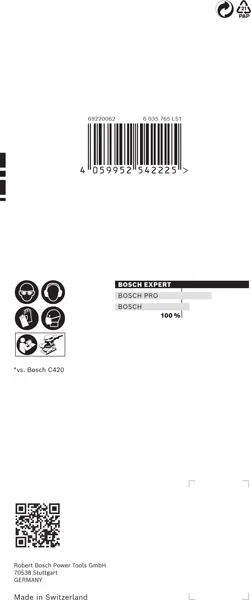 EXPERT C470 brusni papir sa 8 rupa za vibracione brusilice od 80 x 133 mm, G 320, 10 delova 2608900884