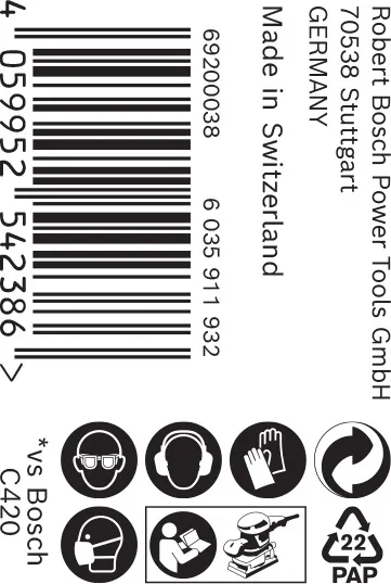 EXPERT C470 rolna brusnog papira za ručno brušenje od 115 mm, 5 m, G 180 2608900900