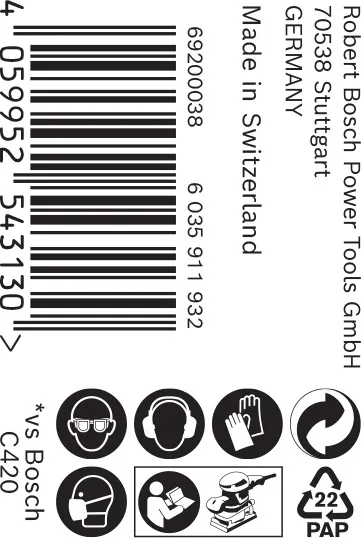 EXPERT C470 rolna brusnog papira za ručno brušenje od 93 mm x 50 m, G 320 2608900975