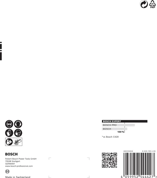 EXPERT C470 brusni papir sa više rupa za rotacione brusilice od 150 mm, G 80, 5 delova 2608901104