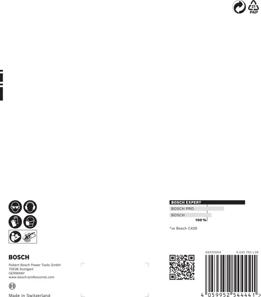 EXPERT C470 brusni papir sa više rupa za rotacione brusilice od 150 mm, G 120, 5 delova 2608901106