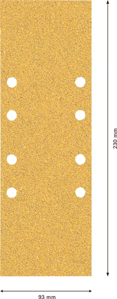 Komplet EXPERT C470 brusnog papira za vibracione brusilice od 93 x 230 mm, G 3x60/4x80/3x120, 10 delova 2608901112
