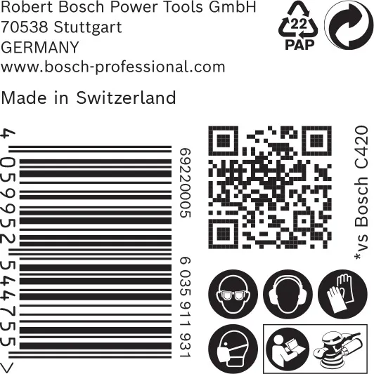 EXPERT C470 brusni papir sa više rupa za rotacione brusilice od 150 mm, G 80, 50 delova 2608901137