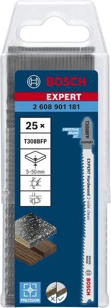 EXPERT Hardwood 2-side clean T308BFP list ubodne testere 25 kom 2608901181