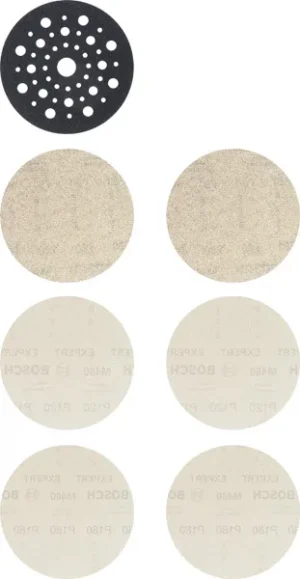 EXPERT M480 početni komplet za rotacione brusilice od 125 mm, 7 delova 2608901202