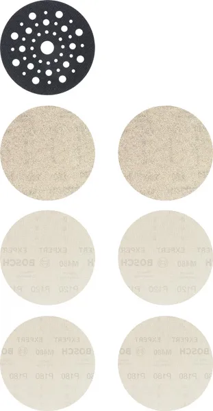 EXPERT M480 početni komplet za rotacione brusilice od 125 mm, 7 delova 2608901202