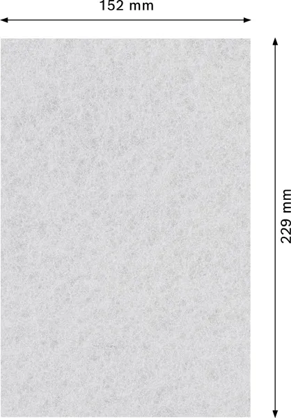 EXPERT N880 podloga od filca za ručno brušenje od 152 x 229 mm, čišćenje 2608901211