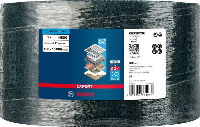 EXPERT N880 rolna od filca za ručno brušenje od 150 mm x 10 m, opšta namena 2608901239